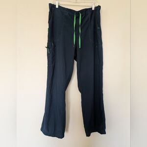 Carhartt Navy Blue Cargo Scrub Pants Sz XL Petite